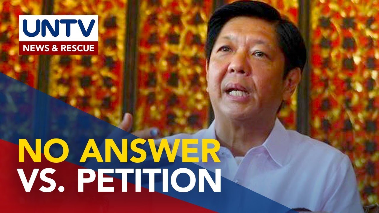 Marcos Hindi Pa Sinagot Ang Petisyon Na Kanselahin Ang Kanyang COC 