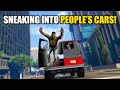 SNEAKING INTO PEOPLE'S CARS! | GTA 5 THUG LIFE #382