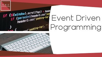 What is event driven programming? - The Principles of Computer Science
