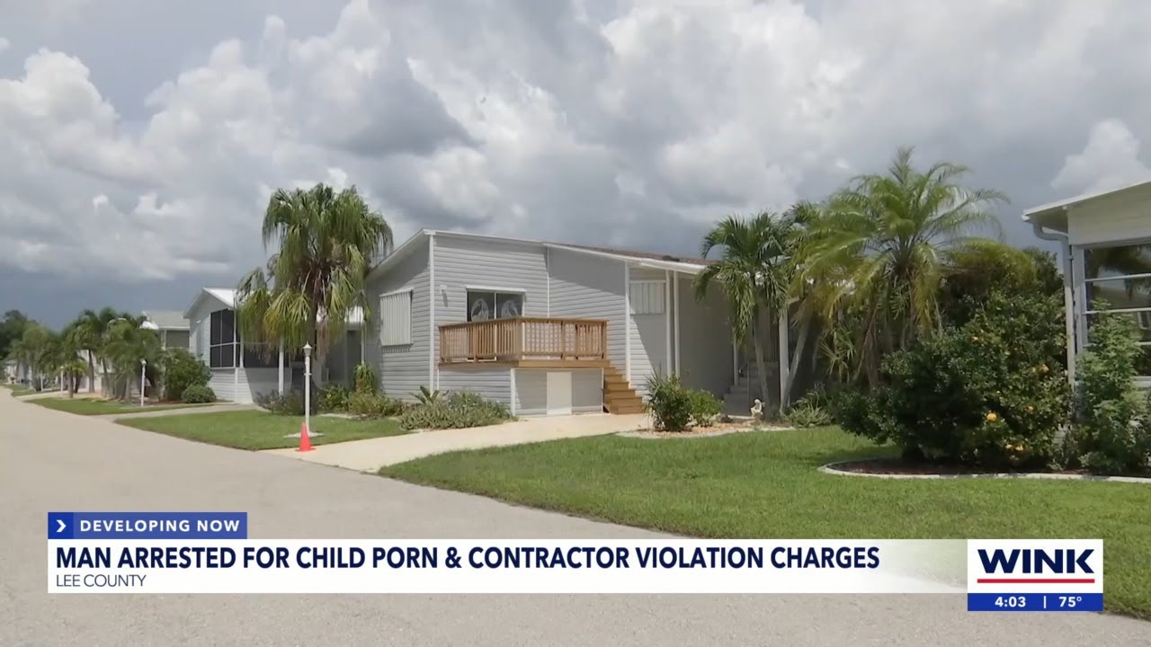 Man arrested for child porn and contractor violation charges - YouTube