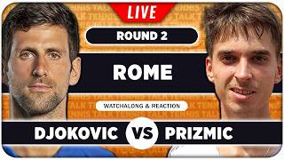 DJOKOVIC vs PRIZMIC • ATP Rome 2026 • LIVE Tennis Watchalong screenshot 4