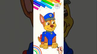 Paw Patrol Chase Drawing Tutorial Draw Paw Patrol Simple