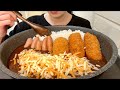 【ASMR，咀嚼音】Vinegar Rice Curry！酢飯カレー！