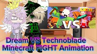 Full Reaction to Dream VS Technoblade - Minecraft FIGHT Animation Guide