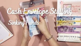 Cash Envelope Stuffing | Sinking Funds | July 2021 | Philippines