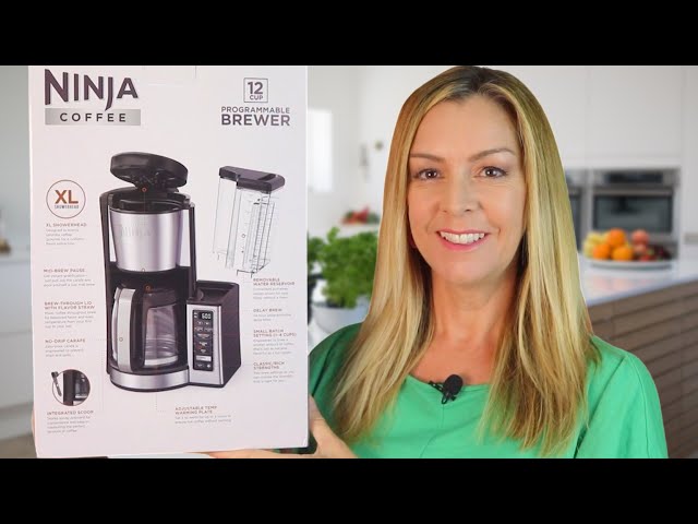 Ninja CE251 12-Cup Programmable Coffee Brewer with Permanent Filter, 2 Brew  Styles Classic & Rich, Adjustable Warming Plate, 60 oz. Removable Water