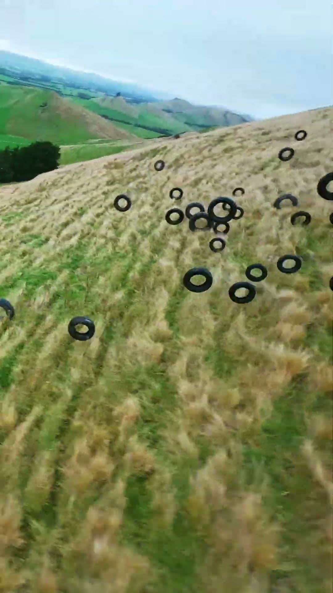 100 Tires vs Mountain!