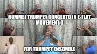 Hummel Trumpet Concerto for Trumpet Ensemble Movement 3