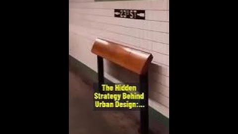 The Hidden Strategy Behind Urban Design  Hostile Architecture #HostileArchitecture #UrbanDesign