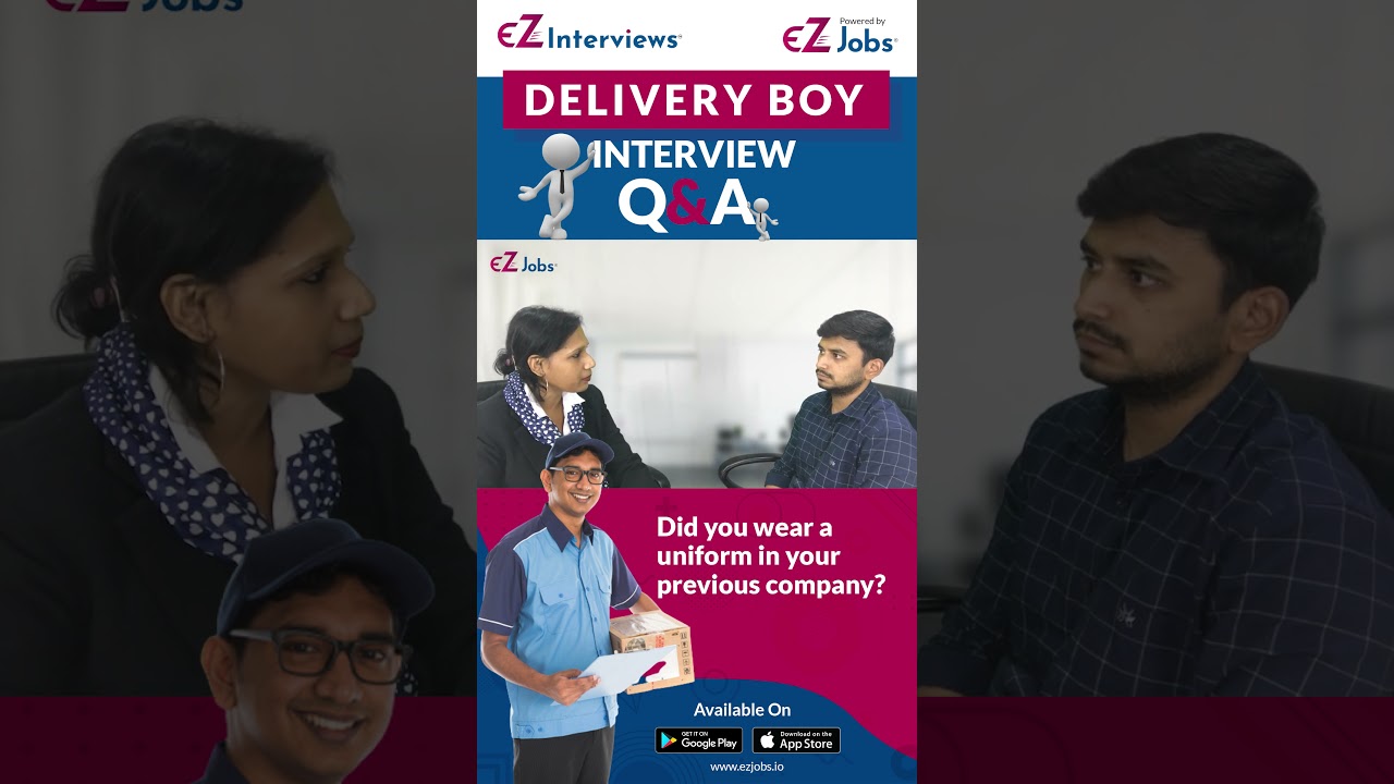 || Delivery Boy Interview Q&As in English | Did you wear a uniform in your previous company? ||