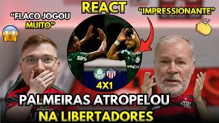 REACT PALMEIRAS 4X1 JUNIOR BARRANQUILLA ATROPELO DO VERDÃO - MELHORES MOMENTOS - LIBERTADORES 2026