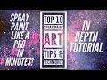 Top 10 Spray Paint Art Techniques - Beginner Spray Paint Art Tutorial