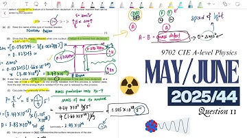 MJ25 P44 Q11 [Nuclear reaction + Star] | 9702 CIE A-LEVEL PHYSICS | d-20 to ON25 A2 Physics Paper 4