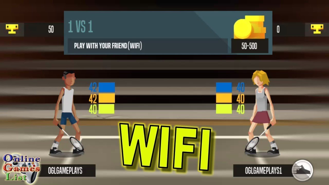 Badmington League WiFi Gameplay (Android iOS)