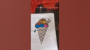 How to Draw Ice Cream #drawing  #art #shortsfeed #shorts #viralshorts #icecream #ice #viral