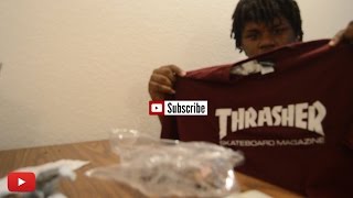 THRASHER MAGAZINE T SHIRT UNBOXING + 2017 XXL REVIEW !!!