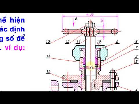 Vẽ Kỹ Thuật Cơ Khí | Bản Vẽ Lắp - Ghi Kích Thước Trên Bản Vẽ Lắp - Youtube