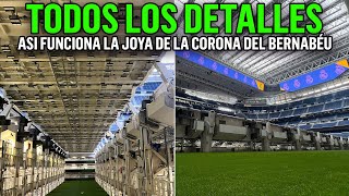 MARAVILLAS de la INGENIERÍA: ASÍ SE COLOCA el CÉSPED RETRÁCTIL del SANTIAGO BERNABÉU