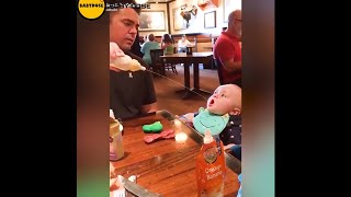 Daddy Taking Care Of Baby Funny | Baby And Daddy Funny Moments | #cutebaby #babyandfather