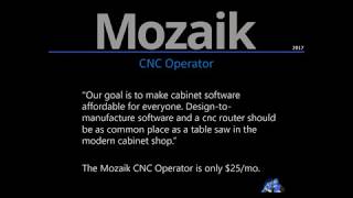 Mozaik CNC Operator demonstration