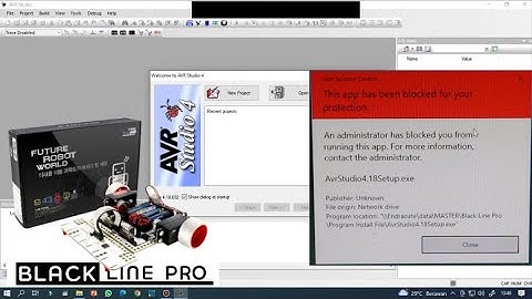 Install AVR Studio 4.18 di Windows 10 & 11, 100% work (Black Line Pro Roborobo Program)