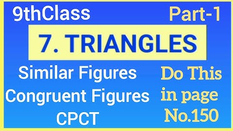 9thClass,Triangles,Introduction @mathsworldmakessmartintelugu