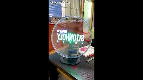 3D 12.6in Desktop LED WiFi Holographic Projector Display Fan Hologram Player Advertising