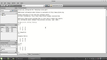 GNU Octave Intro - Basic Matrix multiplication