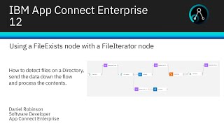 How to use a FileExists node with a FileIterator node in IBM App Connect Enterprise.