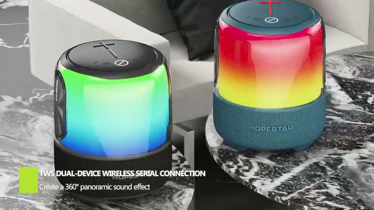 Hopestar Sc-01 60w Portable Speaker With TWS Function RGB Backlight