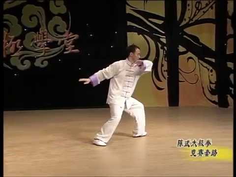 陈式太极拳56式7 第25动 第27动 李德印 屈国锋 表演 Youtube