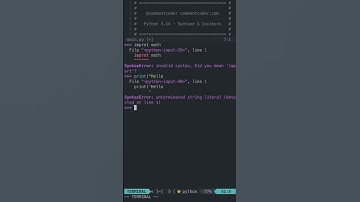 Python 3.14 - Les nouveautés (couleurs et messages)