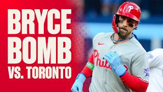 Bryce Harper Hits Opposite Field SHOT against the Blue Jays!