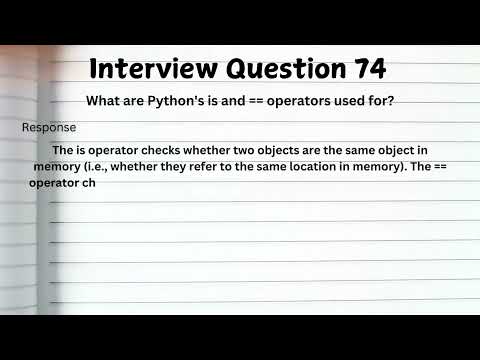 TOP 50+ Python Interview Questions & Answers | Freshers & Experienced Candidates | Crack Interviews
