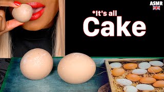 ASMR Eating Realistic CAKE Egg, Cake Art, Chocolate Covered Oreos Mukbang 먹방