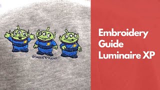 Brother Luminaire XP : Built in embroidery stitch out