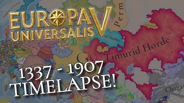 EU5 First Patch Timelapse! 1337 - 1907 | 1.0.1 Lepanto