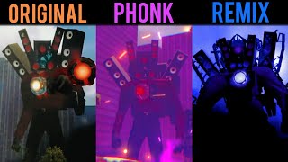 Speaker Man Titan Original vs Phonk vs Remix part 1 Resimi