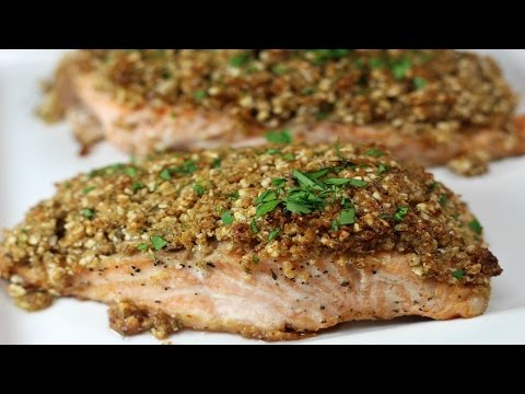 SUPER EASY Almond Crusted Salmon!!!