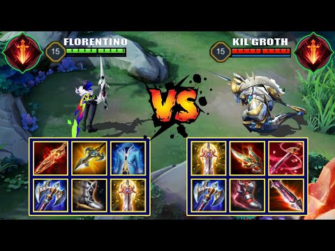 Video FLORENTINO vs KIL'GROTH | FULL BUILD FIGHT | Liên Quân... - youtube