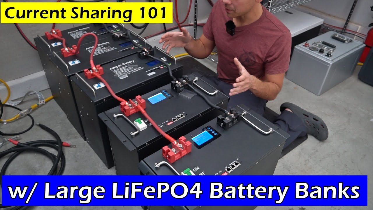 Current Sharing 101 w/ Large LiFePO4 Battery Banks 