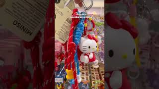 Obsessed with these Hello Kitty Bag charms 🎀 #hellokitty #miniso #myminisousa #minisoambassador