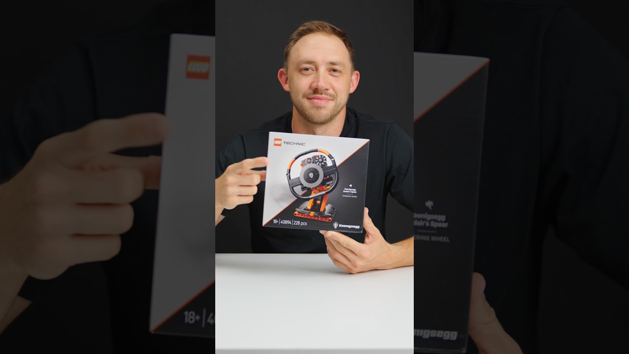The LEGO Technic Koenigsegg Sadair's Spear Steering Wheel will be available July 1!  #lego #gifted