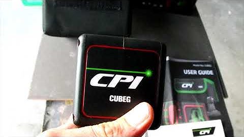 CPI Self Leveling Cross Line Laser Kit Unboxing
