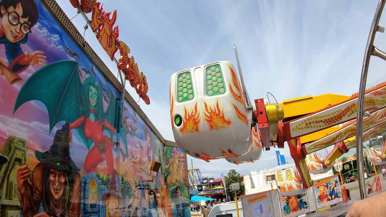 Kirmes Fahrgeschäft Hexentanz Volksfest Gäubodenfest Straubing Onride 2019