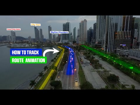 How to Animate Track Route Animation | Aerial  video | After Effects 