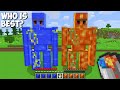 Which GOLEM is BEST in Minecraft ? LAVA vs WATER GOLEM !
