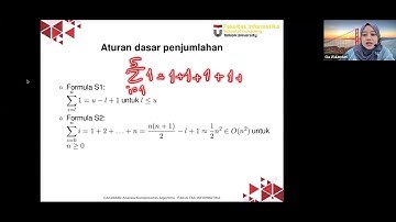 W05 - AKA: Kompleksitas Waktu Algoritma Iteratif (rules of sum)