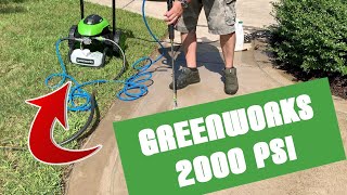 Greenworks 2000 PSI Electric Pressure Washer from Lowes Review! screenshot 2