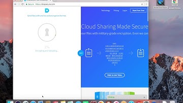 Sending files securely using DropSecure